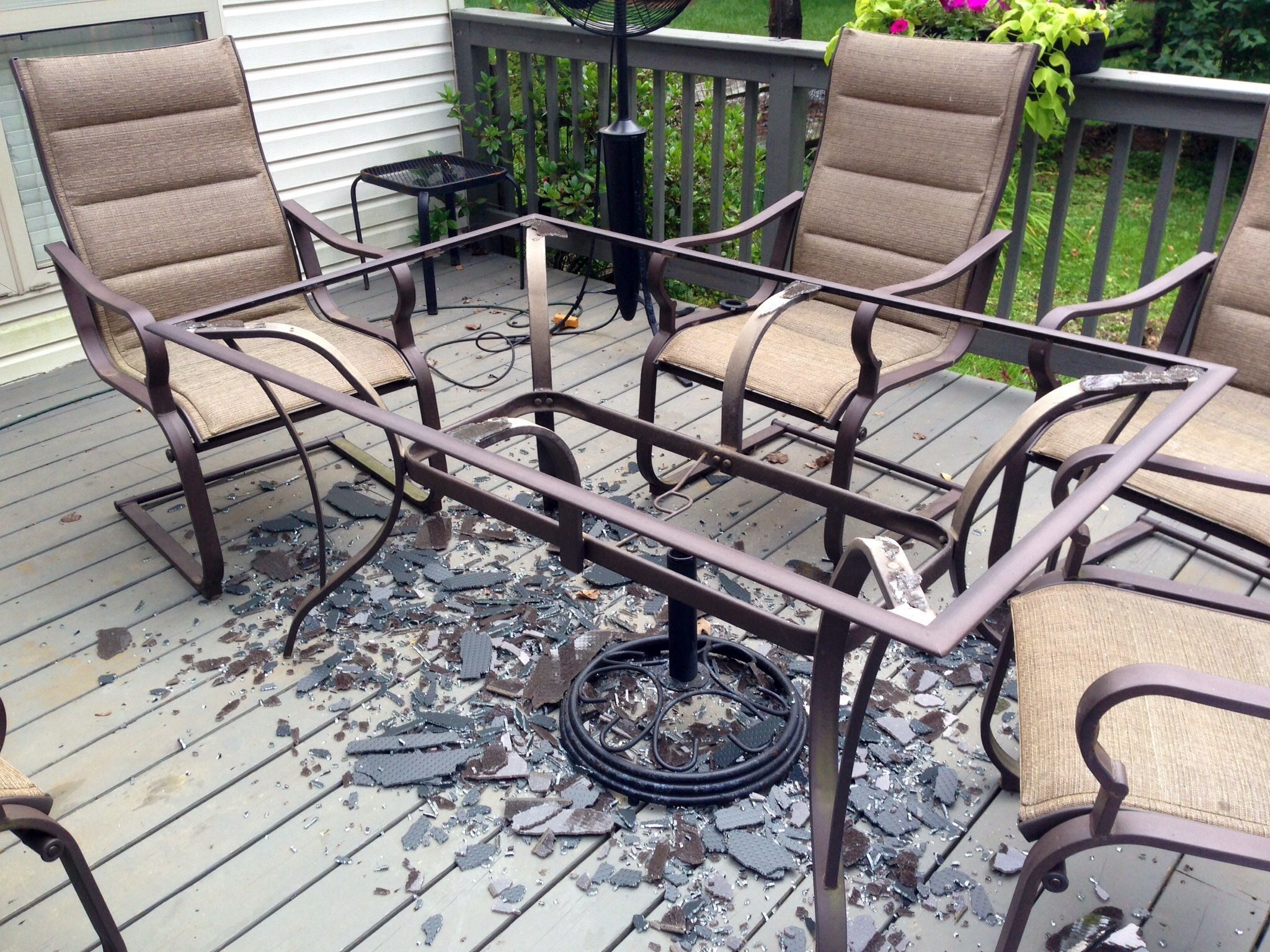 Retractable Awnings For Patios Much, How To Replace Broken Glass Patio Table